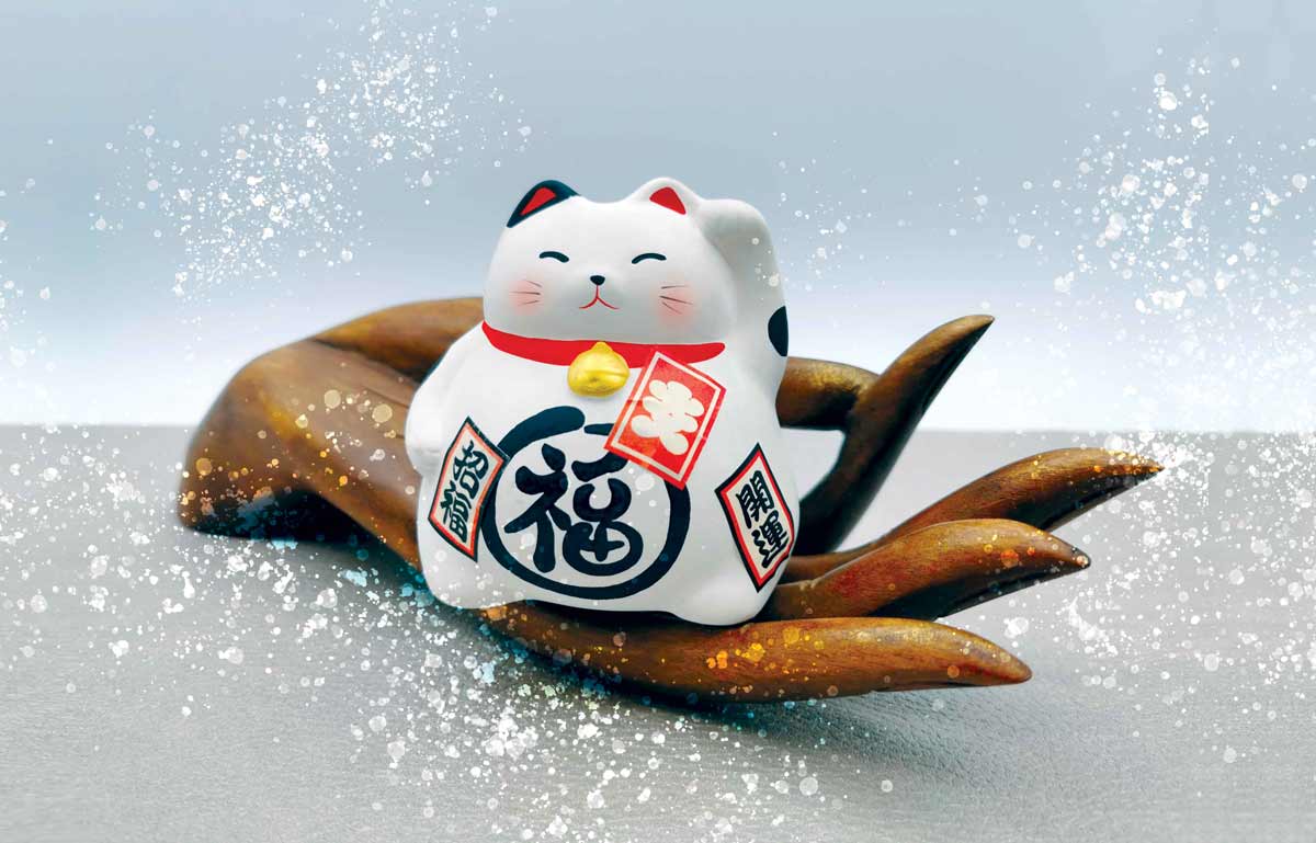 Merci - Manekineko - chat de la chance